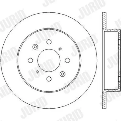 Handler.Part Brake disc JURID 562440JC 2