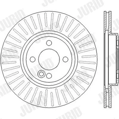 Handler.Part Brake disc JURID 562444J 2