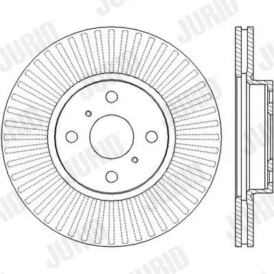 Handler.Part Brake disc JURID 562452JC 1