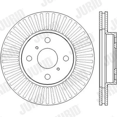 Handler.Part Brake disc JURID 562455JC 2