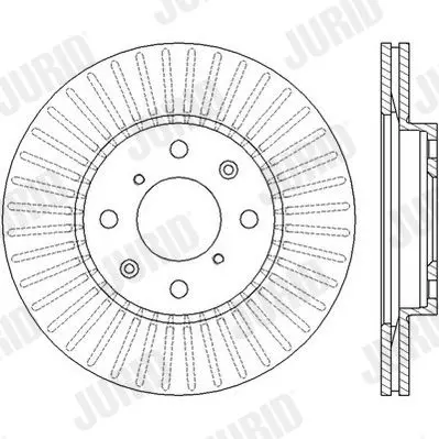 Handler.Part Brake disc JURID 562456JC 2