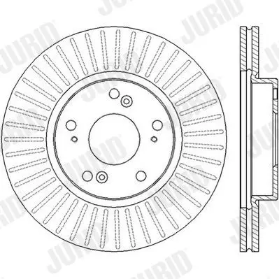 Handler.Part Brake disc JURID 562457JC 2