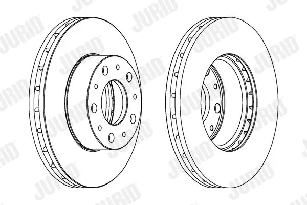 Handler.Part Brake disc JURID 562468JC 2