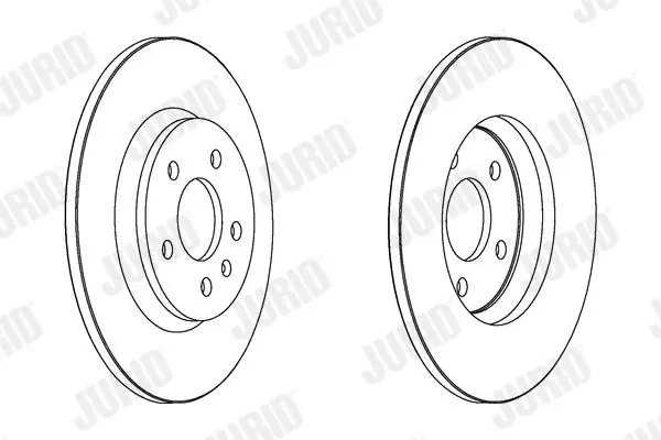 Handler.Part Brake disc JURID 562505JC 2