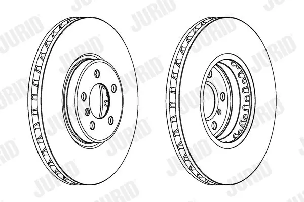 Handler.Part Brake disc JURID 562522JC 2