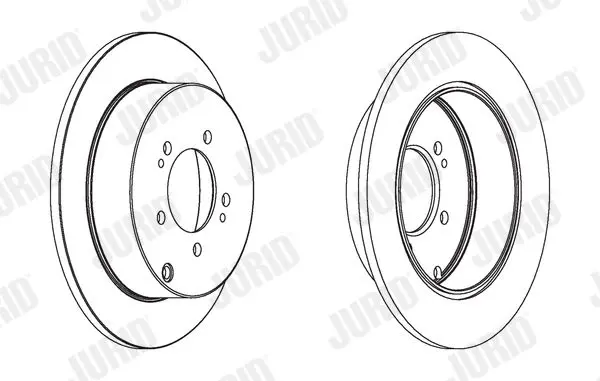 Handler.Part Brake disc JURID 562527JC 1