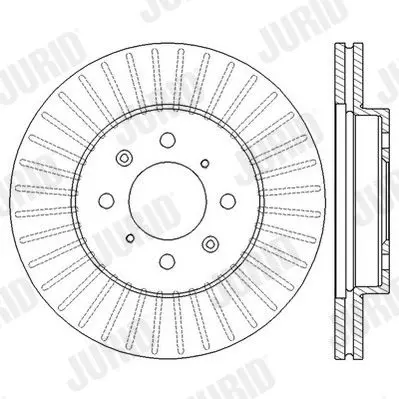 Handler.Part Brake disc JURID 562545JC 2