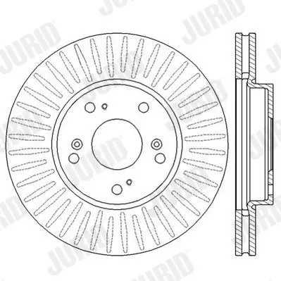 Handler.Part Brake disc JURID 562547JC 1