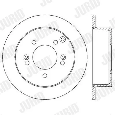 Handler.Part Brake disc JURID 562552JC 1