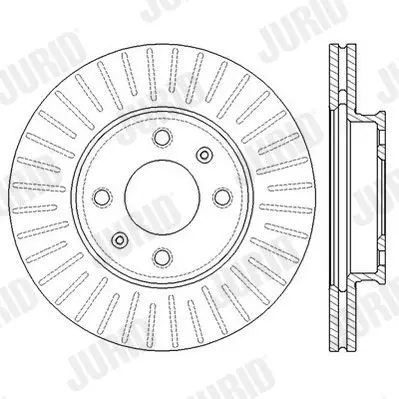 Handler.Part Brake disc JURID 562554JC 2