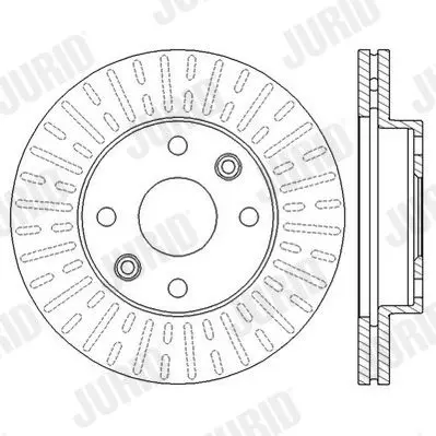 Handler.Part Brake disc JURID 562556JC 2