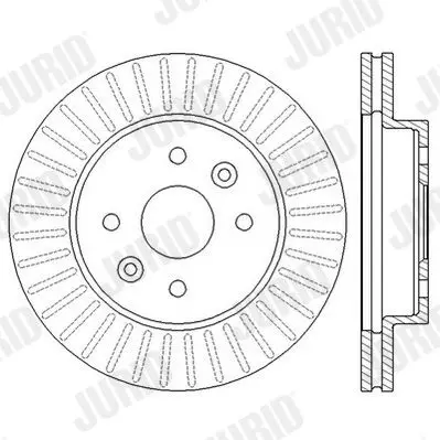 Handler.Part Brake disc JURID 562557JC 2