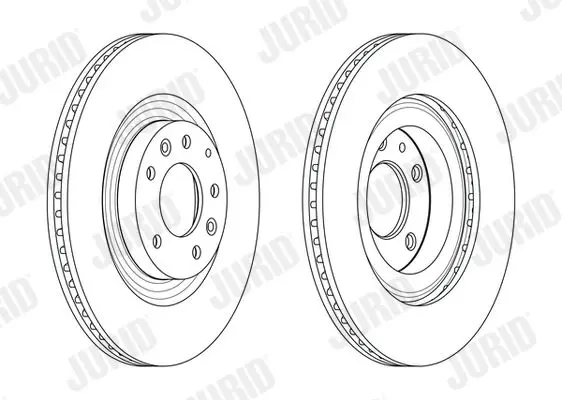 Handler.Part Brake disc JURID 562562JC 2