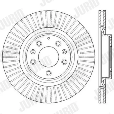 Handler.Part Brake disc JURID 562562JC 3