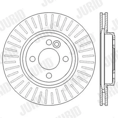 Handler.Part Brake disc JURID 562570JC 2