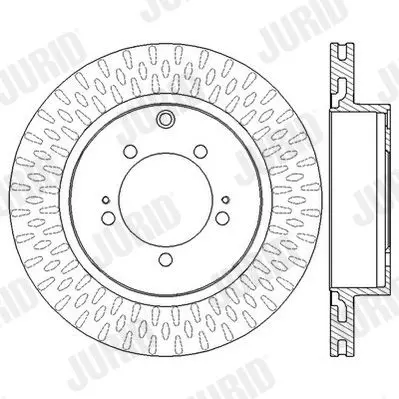 Handler.Part Brake disc JURID 562571JC 1