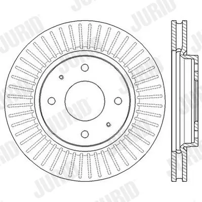 Handler.Part Brake disc JURID 562573JC 2