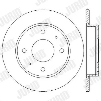 Handler.Part Brake disc JURID 562574JC 2