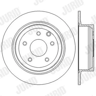 Handler.Part Brake disc JURID 562576JC 2