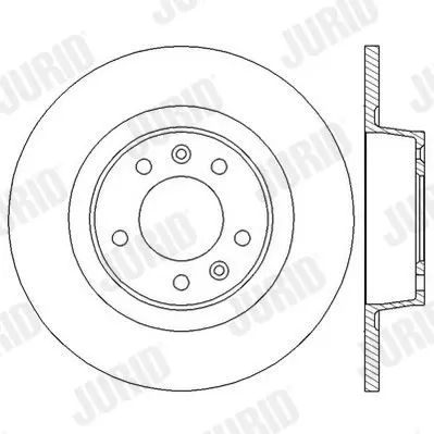 Handler.Part Brake disc JURID 562583JC 2