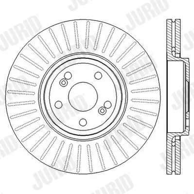 Handler.Part Brake disc JURID 562594JC 1