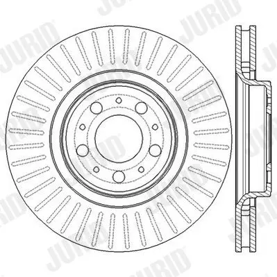 Handler.Part Brake disc JURID 562604JC 3