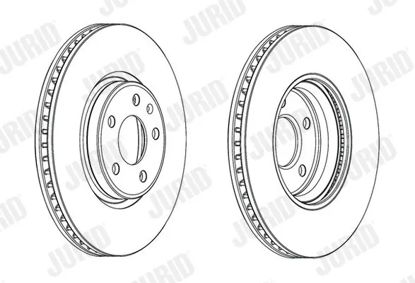 Handler.Part Brake disc JURID 562615JC 2