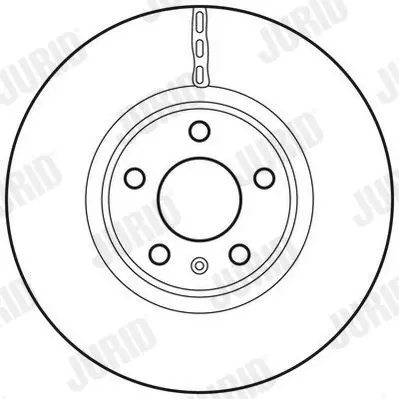 Handler.Part Brake disc JURID 562615JC 3