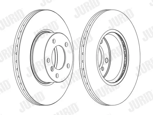 Handler.Part Brake disc JURID 562618JC 2