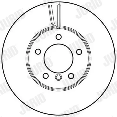 Handler.Part Brake disc JURID 562618JC 3