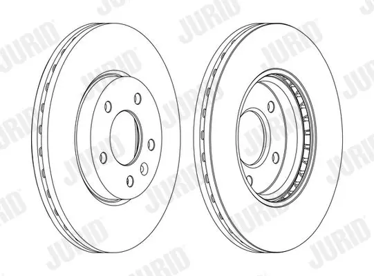 Handler.Part Brake disc JURID 562631JC 2