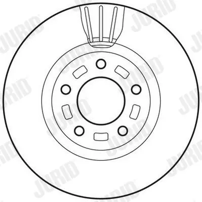 Handler.Part Brake disc JURID 562635JC 2