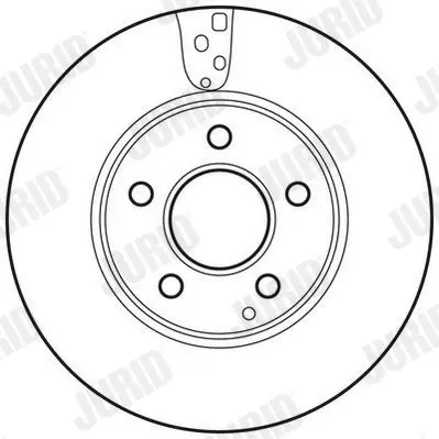 Handler.Part Brake disc JURID 562637JC 2