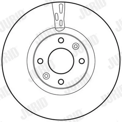 Handler.Part Brake disc JURID 562641JC 2