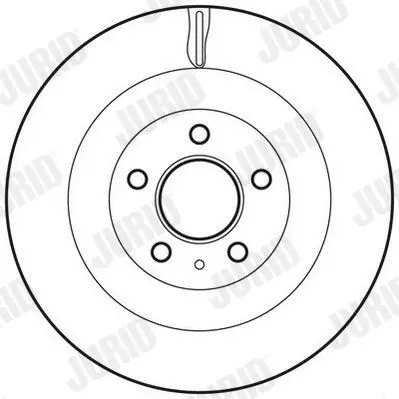 Handler.Part Brake disc JURID 562645JC 2