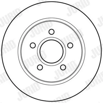 Handler.Part Brake disc JURID 562648JC 2