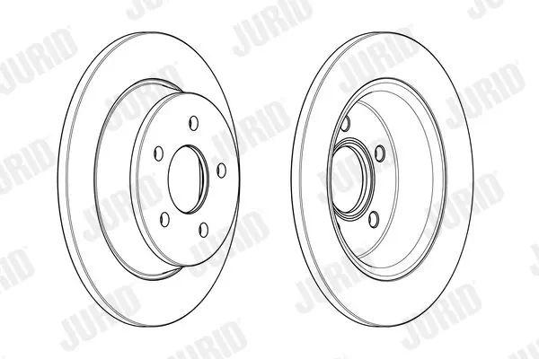 Handler.Part Brake disc JURID 562655JC 1