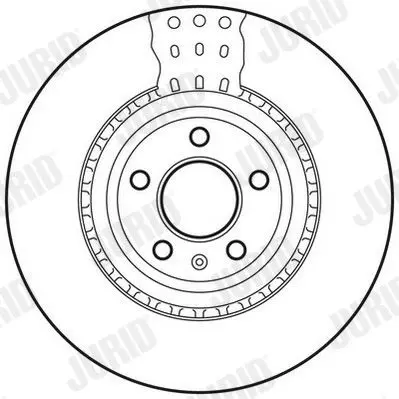 Handler.Part Brake disc JURID 562661JC 3