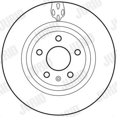 Handler.Part Brake disc JURID 562706JC 2