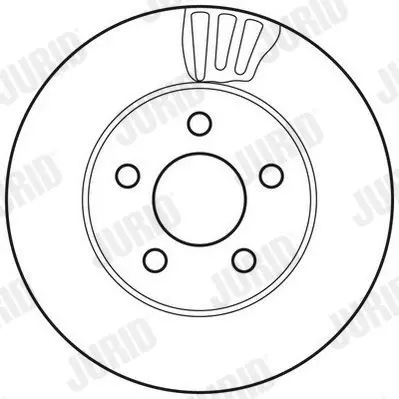 Handler.Part Brake disc JURID 562709JC 2