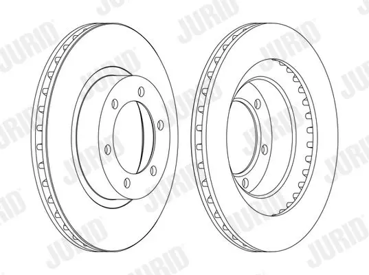 Handler.Part Brake disc JURID 562743JC 1