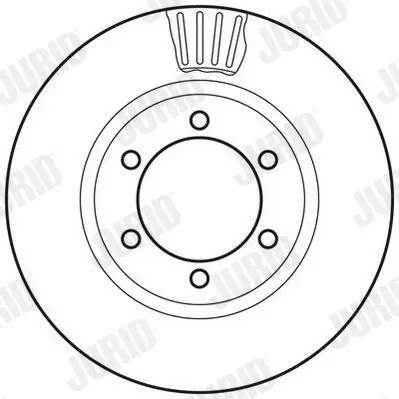 Handler.Part Brake disc JURID 562743JC 2