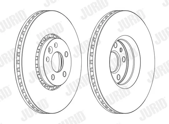 Handler.Part Brake disc JURID 562672JC 1