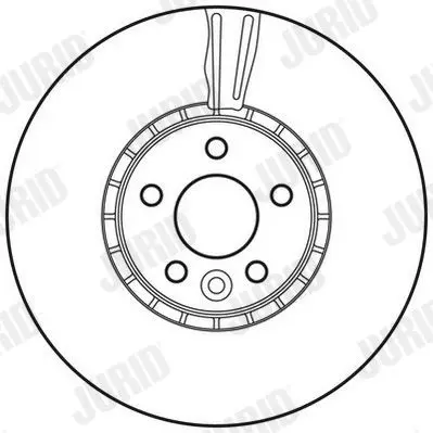 Handler.Part Brake disc JURID 562672JC 2