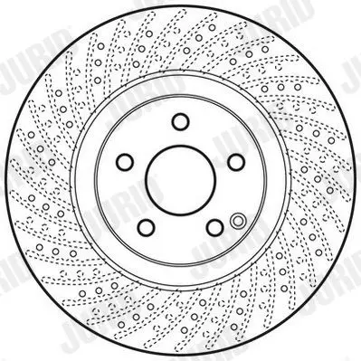 Handler.Part Brake disc JURID 562673JC 2