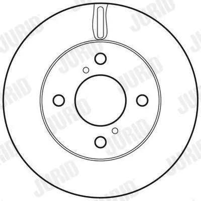 Handler.Part Brake disc JURID 562674JC 2