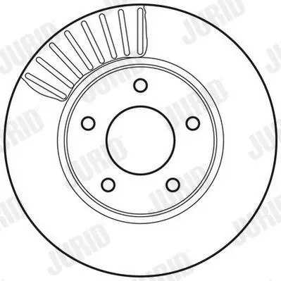 Handler.Part Brake disc JURID 562675JC 2