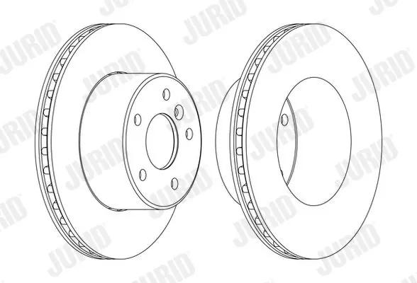 Handler.Part Brake disc JURID 562685JC 2