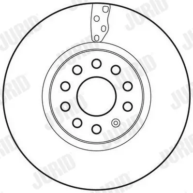 Handler.Part Brake disc JURID 562688JC 3