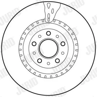 Handler.Part Brake disc JURID 562760JC 2